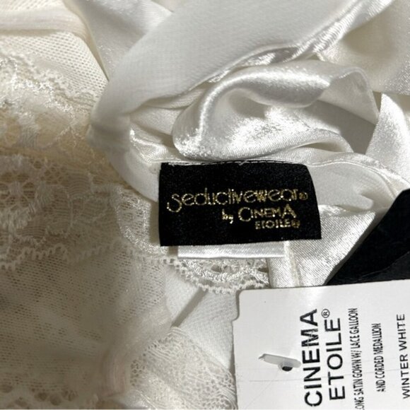 Seductive wear by Cinema Etoile Long Silky Nightie - Picture 7 of 8